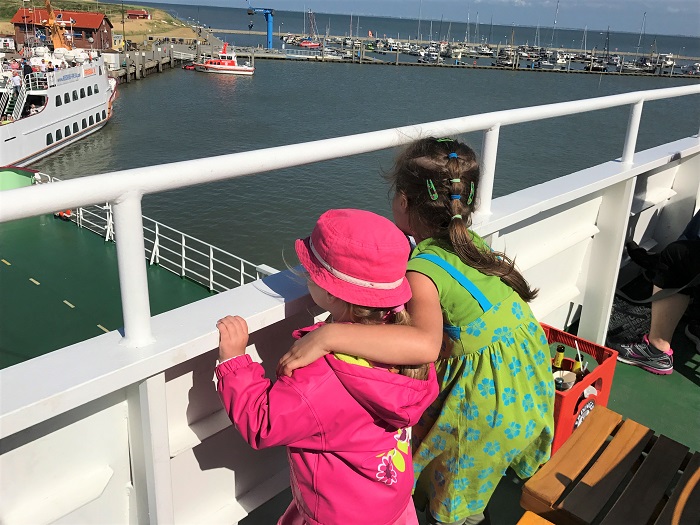 Urlaub auf Juist mit Kindern - Heimfahrt mit der Fähre