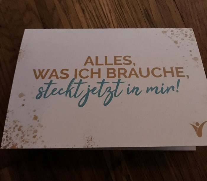 Wohlfühlrevolution Festival, Brief an mich selbst